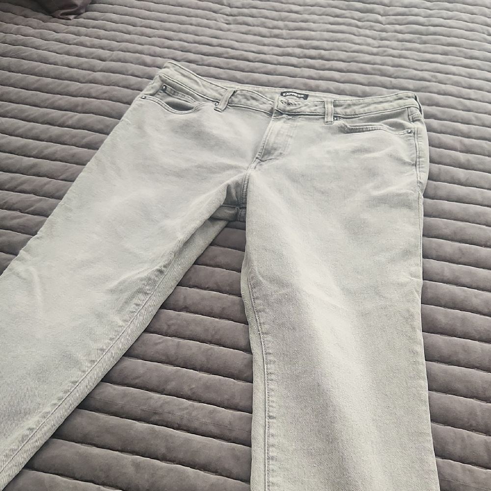 Express MensLight Gray Slim Jeans